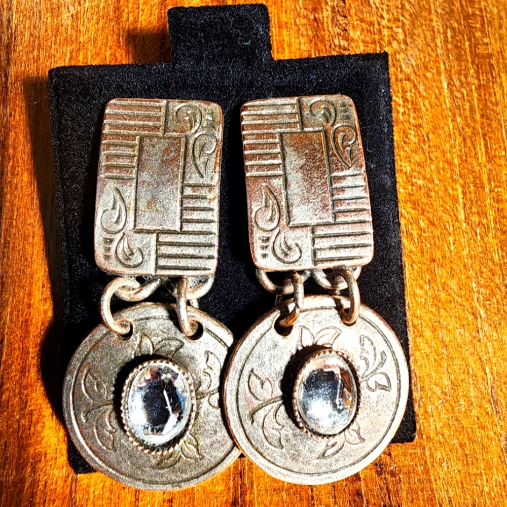 Vintage Silver Drop Earrings